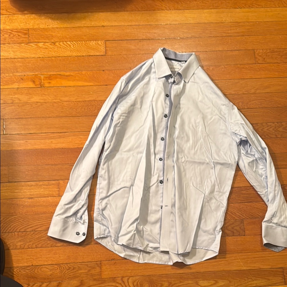Blue Casual Button Down Shirt